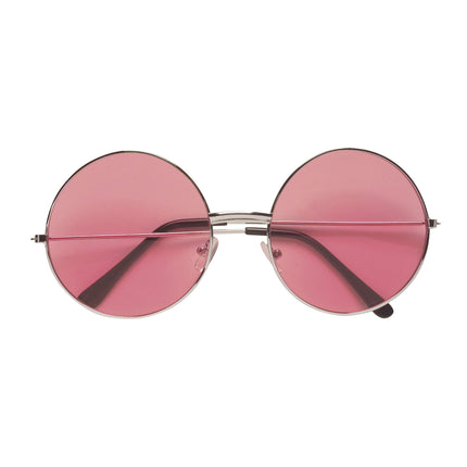 Roze bril 70-er jaren Flower Power