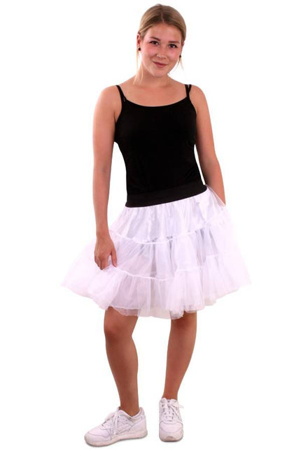 Petticoat wit 3-laags