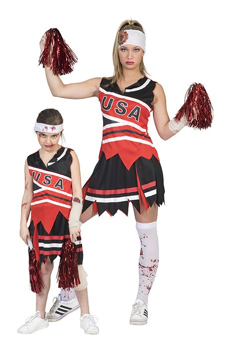 Zombie cheerleader pak meisje