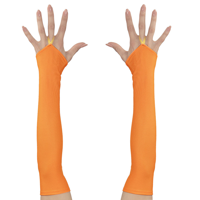 Oranje neon handschoenen