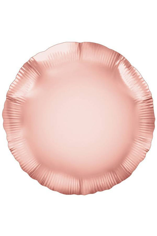 Ronde folie ballon roze goud  nr. 18 45.7cm