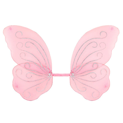 Vlindervleugels glitter roze