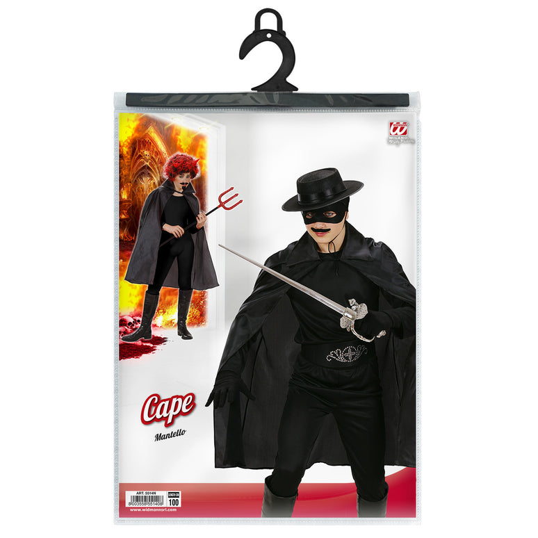 Zorro cape rood of zwart kind
