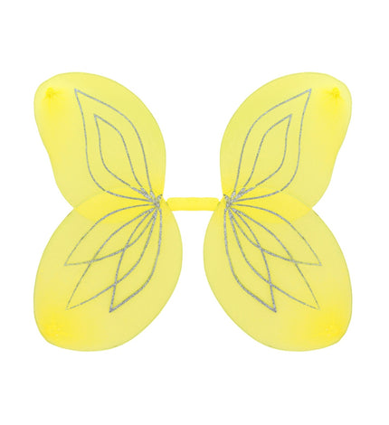 Vlindervleugels glitter geel kinderen