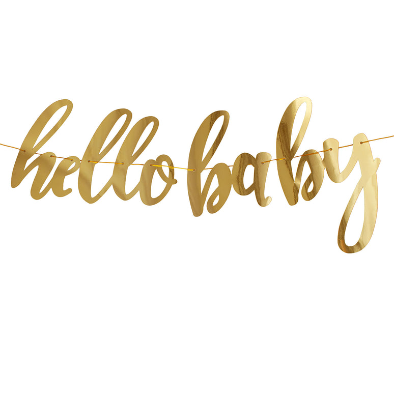 Slinger "Hello Baby" 360cm goud