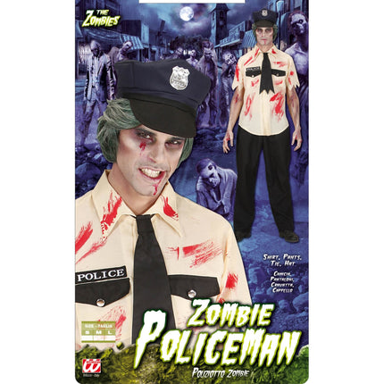 Zombie politieman pak Halloween