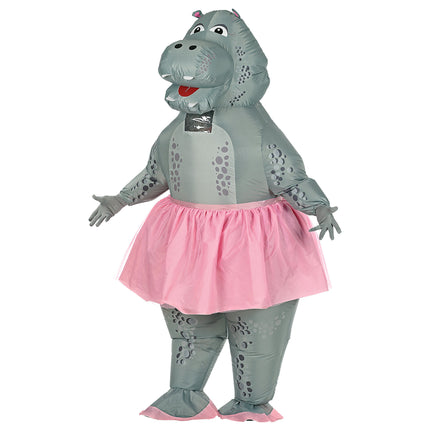 Grappig Nijlpaard ballerina kostuum