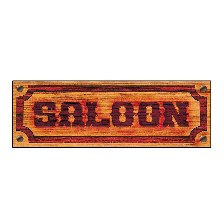 Saloon bord decoratie