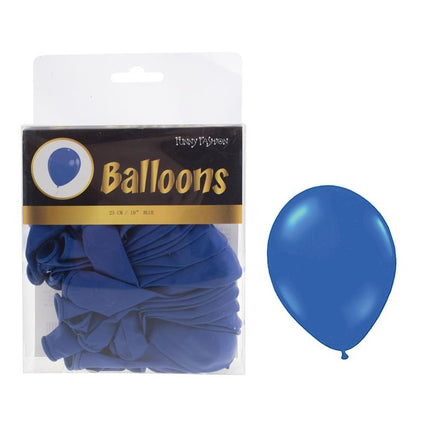 Blauwe latex ballonnen 40st