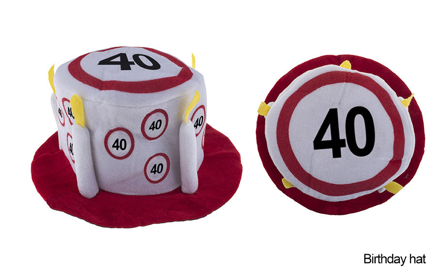 Party hoed 40 jaar met verkeersborden