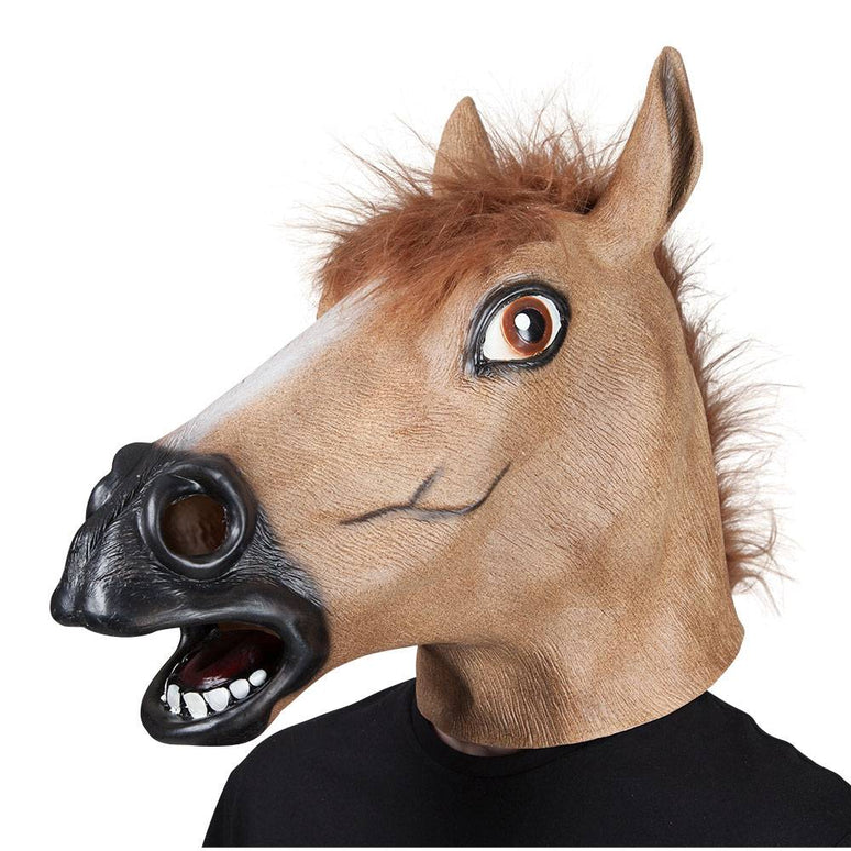 Bruin paarden masker