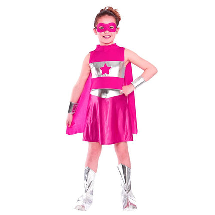 Super Hero jurkje in roze