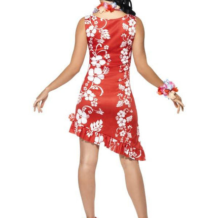 Hawaïaanse jurk Tessa in rood