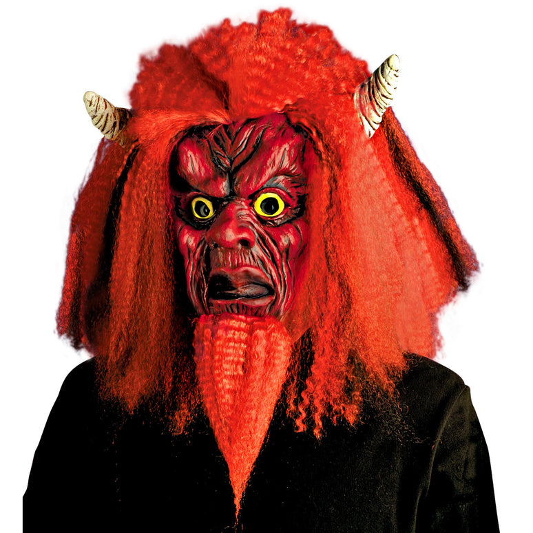 Rood duivel masker latex