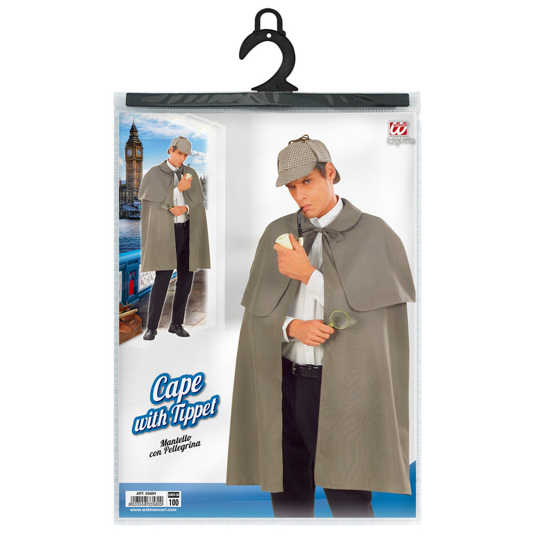 Sherlock Holmes cape kostuum