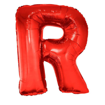 Grote folie ballon letter R Rood