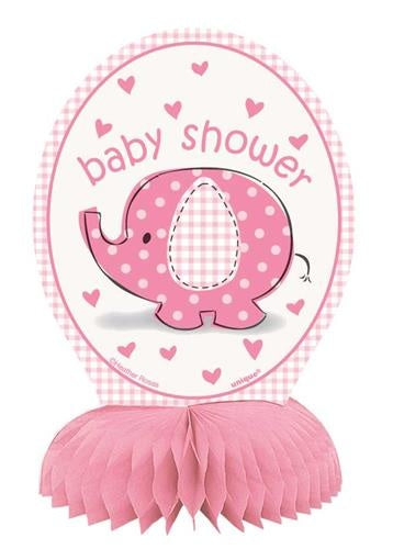 Decoratie babyshower roze olifant