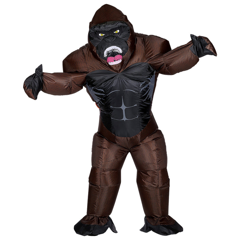 Opblaasbaar gorilla kostuum unisex
