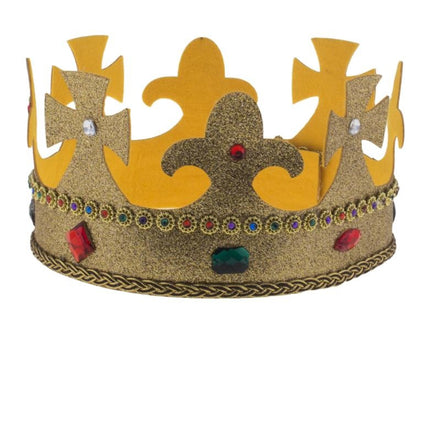 Gouden kroon met glitters