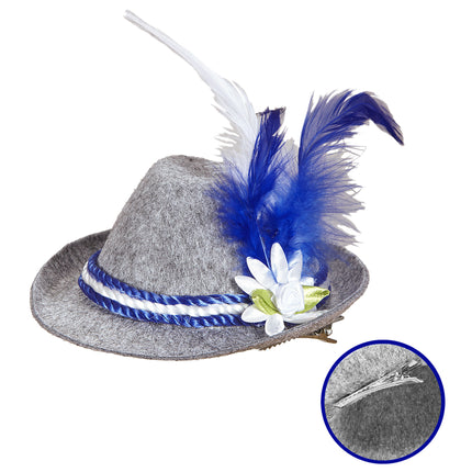 Mini Beierse hoedjes in blauw