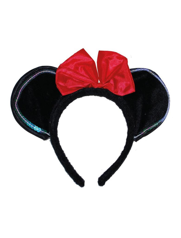 Hoofdband Minnie Mouse met knalrode strik