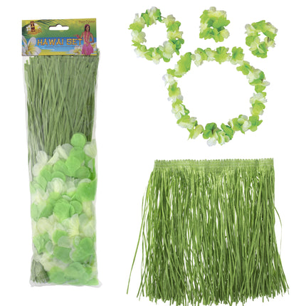 Hawaii rok groen met accessoires