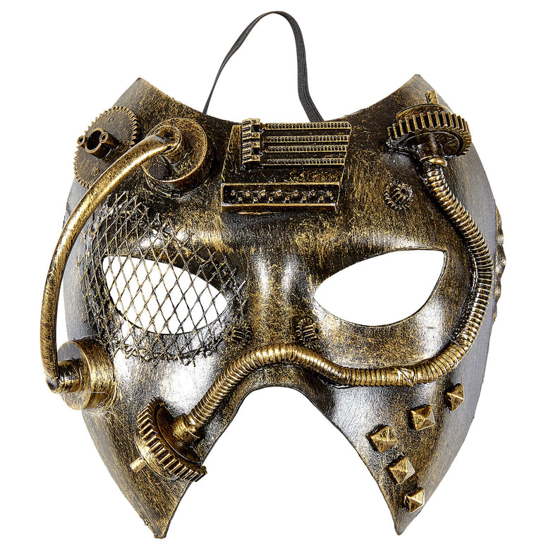 Steampunk masker koper