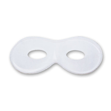 Domino oogmasker wit beschilderbaar
