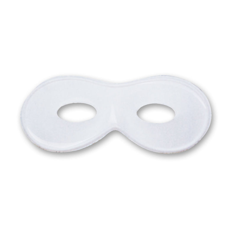 Domino oogmasker wit beschilderbaar
