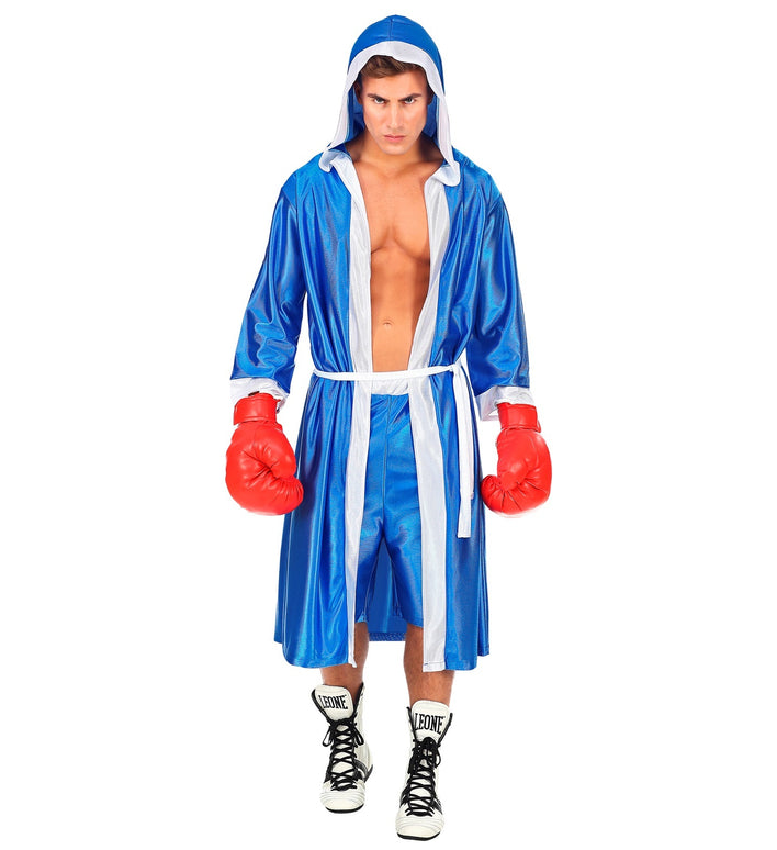 Blauw bokser kostuum