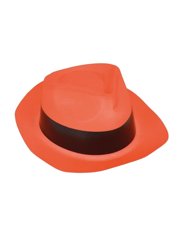 Neon oranje  plastic hoed
