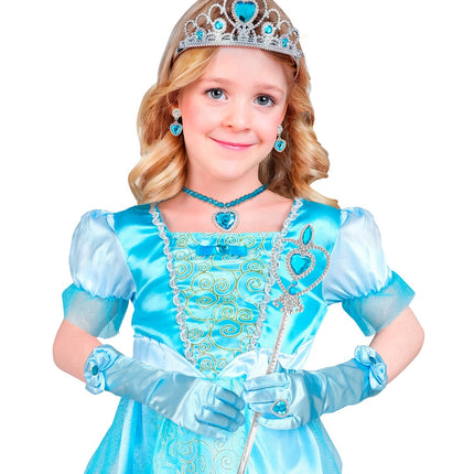 Prinses set  Anna blauw