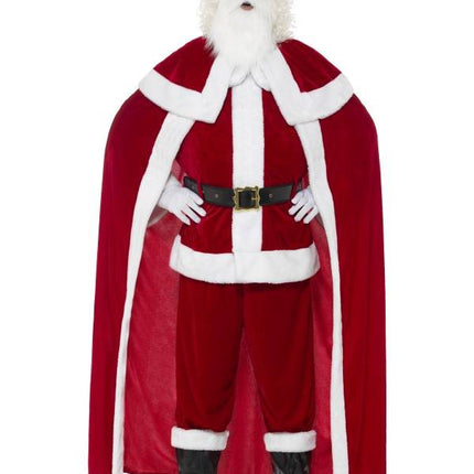 Luxe kerstman kostuum met mantel