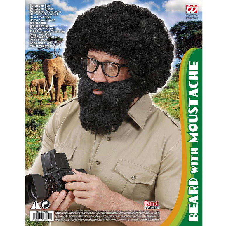 Zwarte baard jungle safari