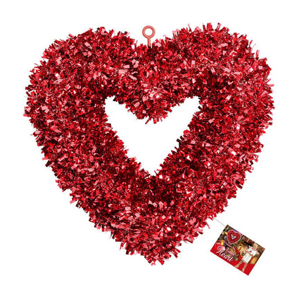 Valentijns hart tinsel