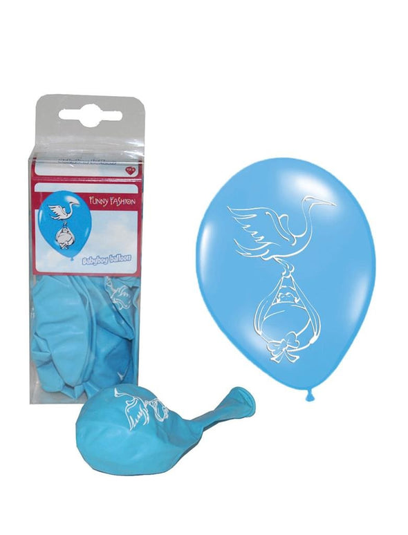 Baby blauwe ballonnen geboorte jongen