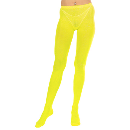 Neon panty 40den geel