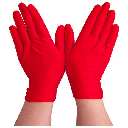 Korte dames handschoenen rood Lini