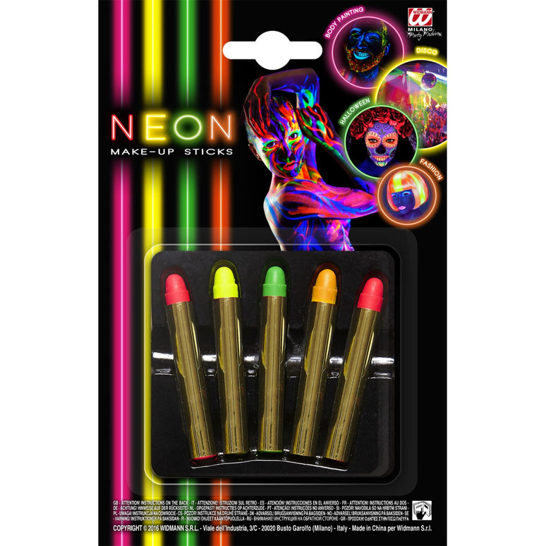 Neon kleurige make up stiften