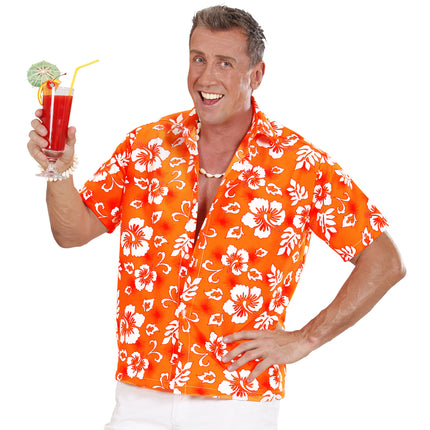 Hawaii shirt oranje tropical Danny