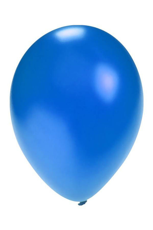 Ballonnen metallic blauw  5 inch  100 stuks