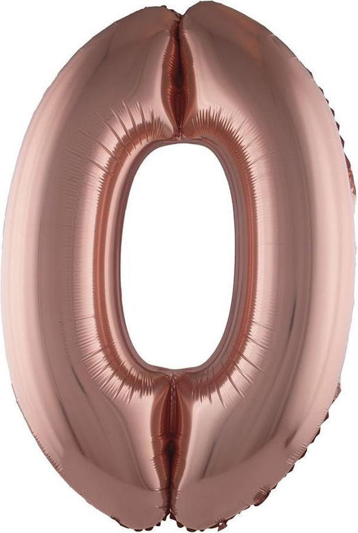 Folieballon 102 cm rose goud