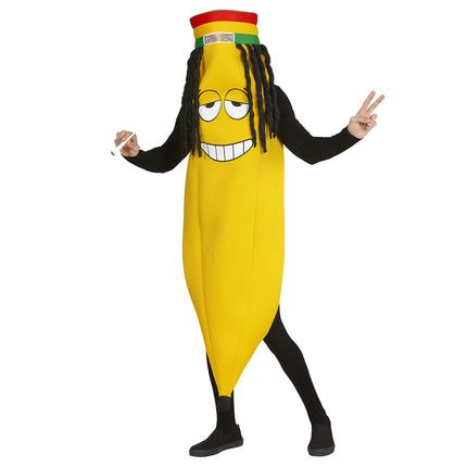 Rastafari bananen kostuum