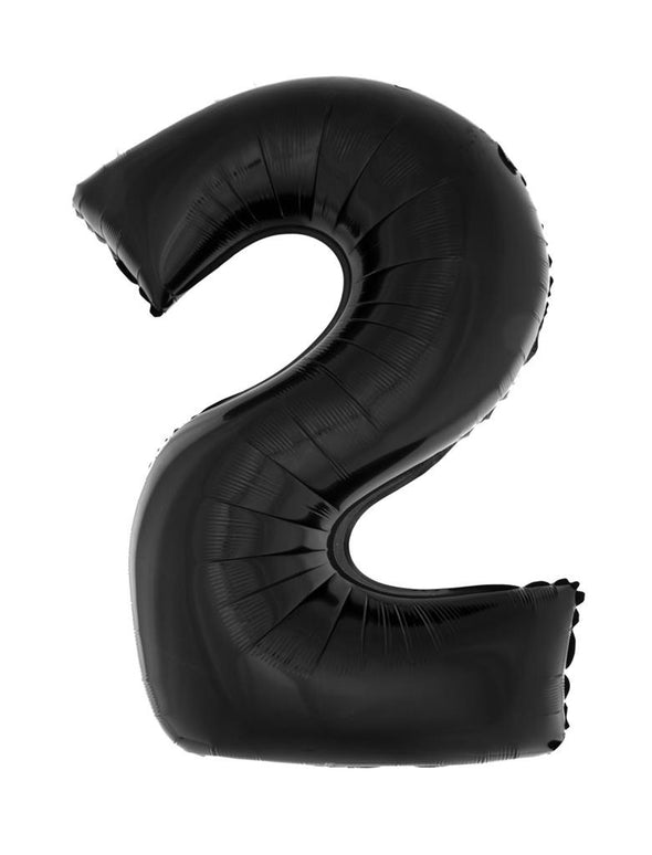 Folieballon 102 cm zwart