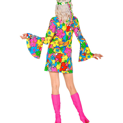 Disco hippie jurk jaren 70 dames