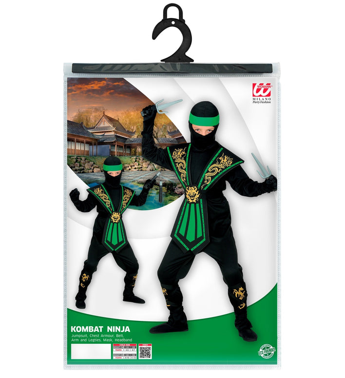 Ninja pak kinderen Kombat groen