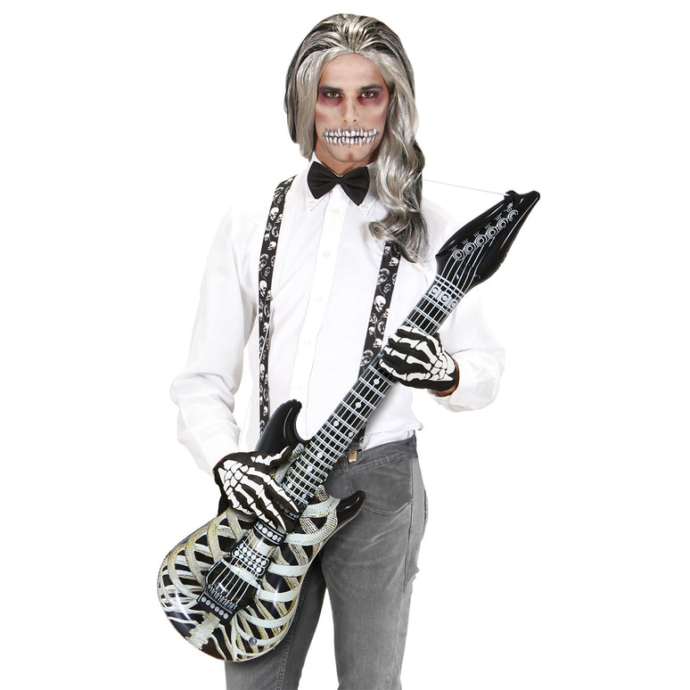 Opblaasbaar skelet met gitaar