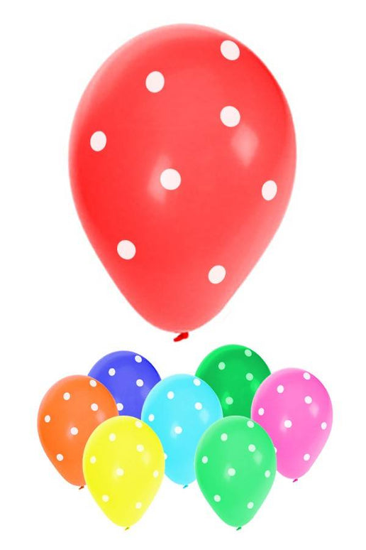 Ballonnen met stippen assortie kleuren