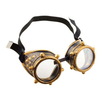 Gouden steampunk bril