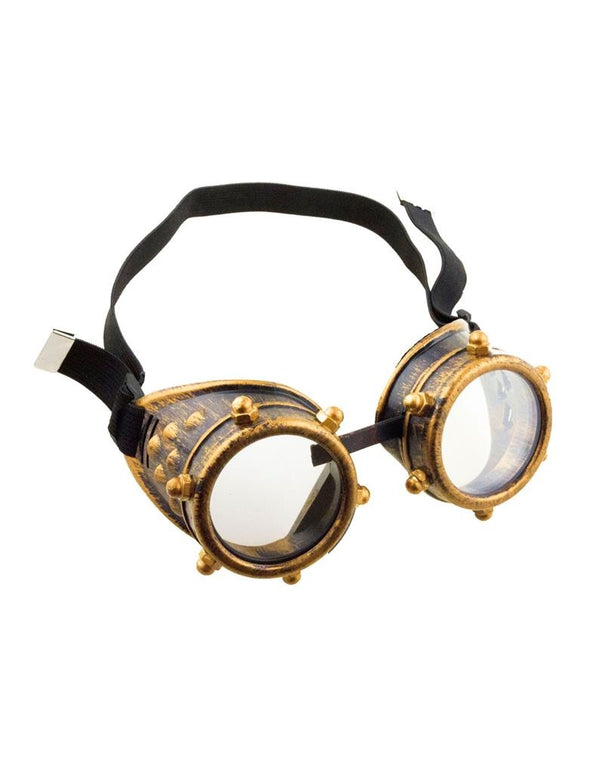 Gouden steampunk bril